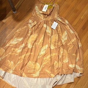 Joyfolie Kids Dress in Orange and Cream